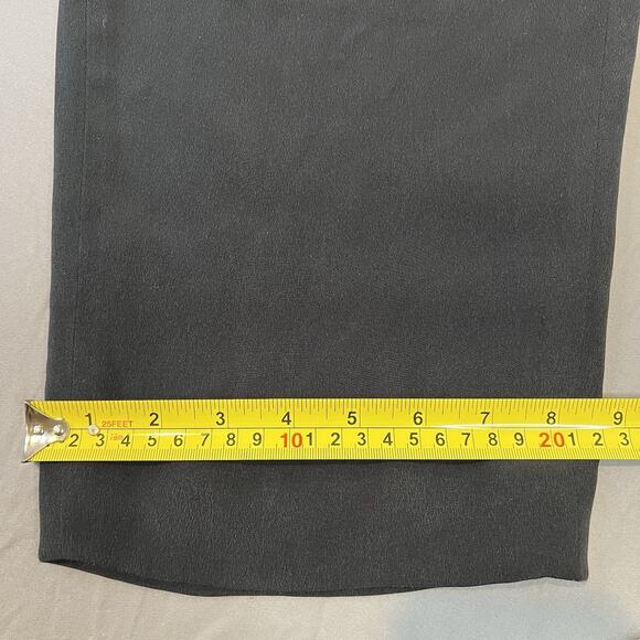 Talbots Petites Pure Silk 10 Lined Elastic Waist Black Dress Pants Trousers - Picture 6 of 8